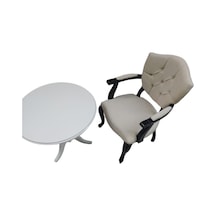 Bengimobilya Sandalye Berjer Model Kayın Aslan Baba Ayak Fiskos Parlak Siyah R (499334003)