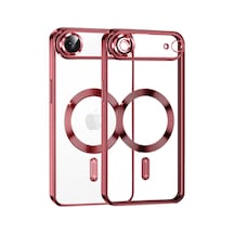 Apple iPhone Uyumlu-  17 Air Kross Magneticsafe Kapak - Kırmızı