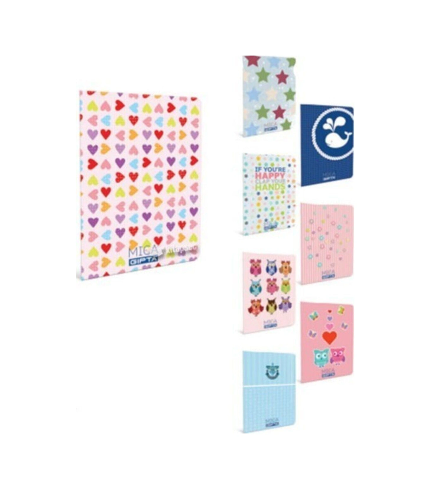 Ofset Mıca A4 - 80 Yaprak Kareli A4 Plastik Kapak Defter