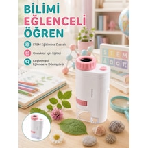 Mey İthalat Taşınabilir Led Mikroskop 80x-200x Büyütmeli Çocuklar İçin Eğitici Bilim Mikroskobu