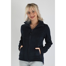 Kadın Balıkçı Fermuarlı Sweatshirt Lacivert