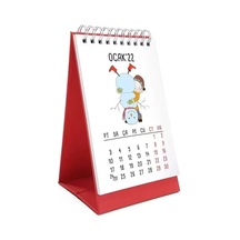 Dört Mevsim Konsept 2027 Takvim Sevimli Kız 2027 Masa Takvimi Kırmızı