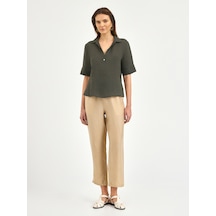 Karaca Kadın Regular Fıt Gömlek-haki 12.25s.04.017 Haki