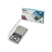 Mini 6x12cm Hassas Tartı - Terazi 300gr/0.01gr Şeffaf Pls.kapaklı - Pilli 2pcs İnce 4741