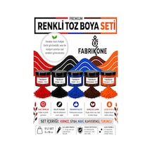 Toz Mum Boyası Seti 10 Cc 5'li Soya & Parafin Wax Için Kırmızı, Siyah, Mavi, Kahverengi, Turuncu Bkfab5ksmkht10g Karışık