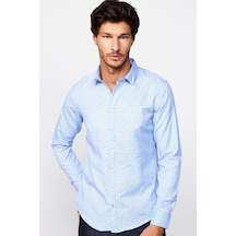 Tudors Slim Fit Dar Kesim Desenli Pamuklu Kolay Ütülenebilir Mavi Erkek Gömlek-29562-mavi Mavi Tudors Slim Fit Dar Kesim Desenli Pamuklu Kolay Ütülenebilir Mavi Erkek Gömlek-29562-mavi Mavi