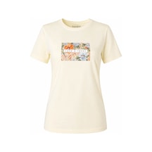 Trender Trus Baskı Sarı Kadın T-shirt 26yl71595009