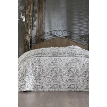 Puffy Pamuk Çift Kişilik Tek Battaniye 200x220 Antrasit Antrasit