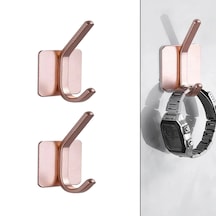 Yapışkanlı Metal Banyo Mutfak Eşya Askılığı-al4618 2 Adet Pembe Siyah Yapışkanlı Metal Banyo Mutfak Eşya Askılığı-al4618 2 Adet Pembe Siyah