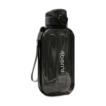 Tr 750 Ml Spor Matara Sızdırmaz Kapaklı, Tek Elle Kullanım, Askılı Taşınabilir Su Şişesi, Siyah Diğer