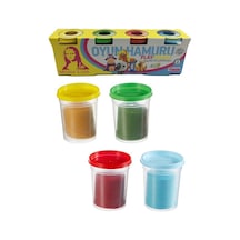 4 Renk Oyun Hamuru Ana Renkler 4x120 Gr 1 Paket Monalisa Oyun Hamur Seti Okul Öncesi Kreş Anasınıfı