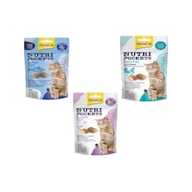 Gimcat Nutripockets Dental + Tuna + Ördekli Kedi Ödülü 3 x 60 G