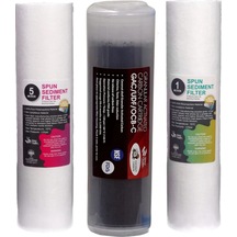 Ihlas Su Arıtma Cihazı Filtresi 3'lü Ön Filtre Paketi 1 Mikron Sediment Filtreli