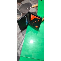 Özel 10 Kart Kapasiteli El Yapımı Deri Kartlık Siyah
