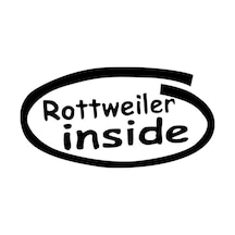 Rottweiler Içinde Sticker Arabada Yapıştırma 2