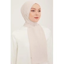 Armine Trend Naturel Soft Şal 37 Vizon Düz Renk Bej