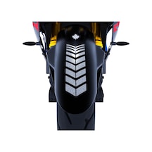 2 Adet Sport Motosiklet Çamurluk Yaldızlı Gümüş Kask Sticker Çınar Extreme