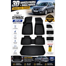 Renault Symbol 2017 Model Uyumlu 3d Araca Özel Havuzlu Paspas+bagaj Havuzu Birebir Uyum