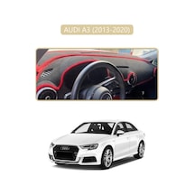 Audi A3 2013-2020 Torpido Koruma Halısı Bej Kenar