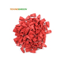 Teknogreen Tkj-45Pr Kırmızı Rj45 Kılıfı 100 Lü P