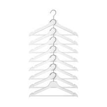 Ikea Bumerang Ahşap Elbise Askısı 8'li 43 X 1.4 Cm Beyaz