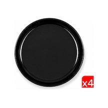 Kütahya Porselen Moderna Çukur Tabak Siyah 19cm Mod20ck740104 4 Lü