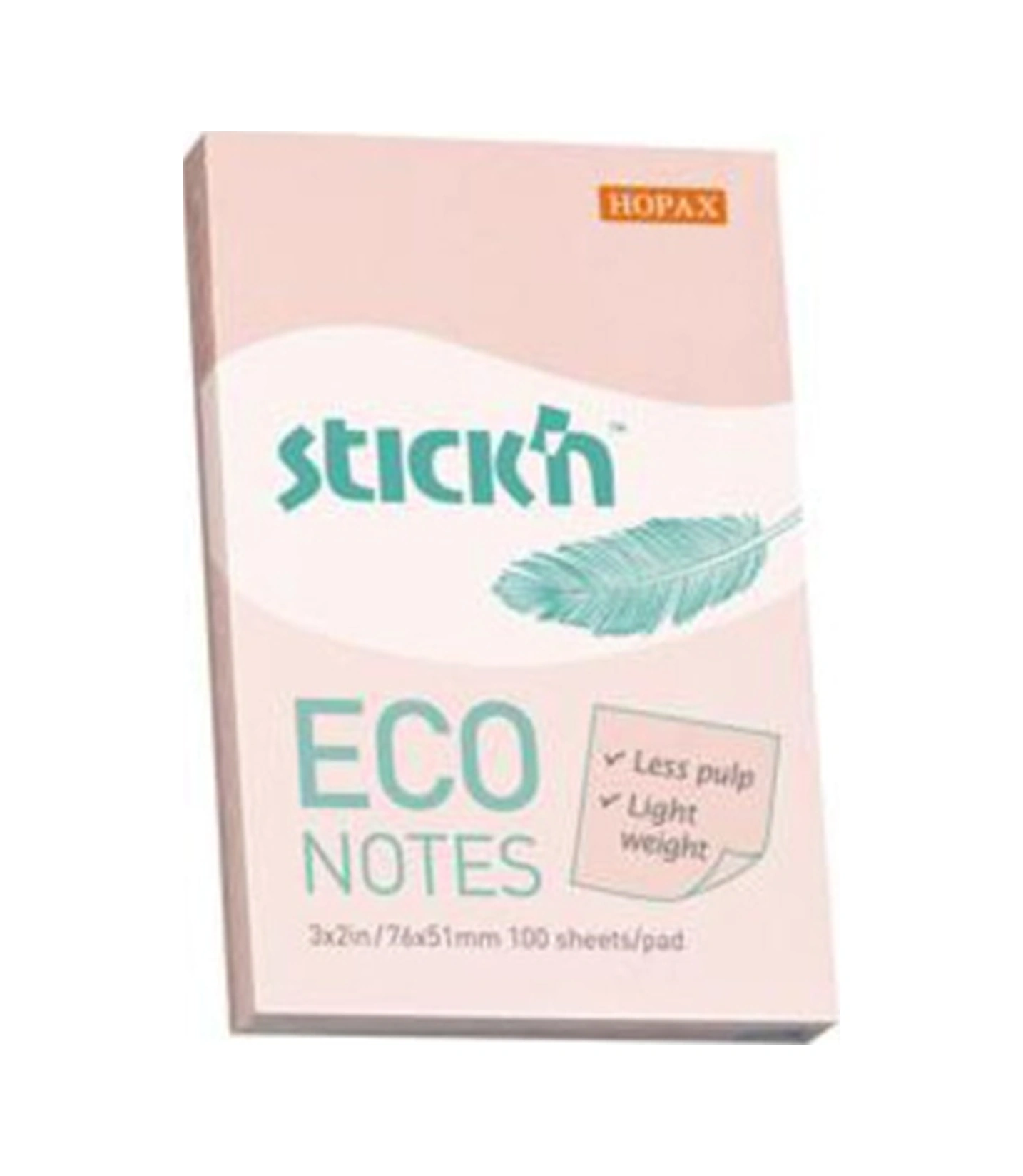 Hopax Stıckn Yapışkanlı Not Kağıdı 12 Adet 100 Yp 76x51 Eco Patel Pembe 21742