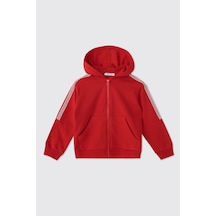Panço Erkek Çocuk Fermuarlı Kırmızı Sweatshirt 2611bk08010