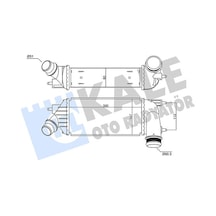 Kale-radyator İntercooler Al/pl/brz C8-jumpy-scudo-807-expert-toyota Proace 350860 0384p2 1440010980 14401098000
