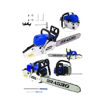 Dragro DRG-TSTR9900 9.9 HP Benzinli Ağaç Kesme Makinesi Mavi