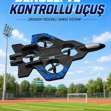 Savaş Uçağı Tasarımlı Drone 2.4g Uzaktan Kumandalı 360 Takla Jiroskop Tek Tuş Kalkış İniş