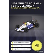 Diecast 1/64 Formula 1 Toleman Tg184 Senna 1984 Monaco Podyum Model Araba Bx-313403