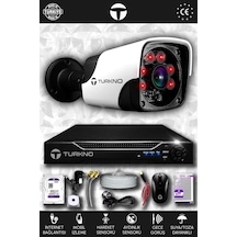 Turkno 1 Kameralı Pania 1 Dış Kamera Set 320 GB HDD Full HD Gece Görüşlü Güvenlik Kamerası Sistemi
