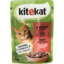 Kitekat Pouch Güveç Sığır Etli Kedi Konservesi 85gr