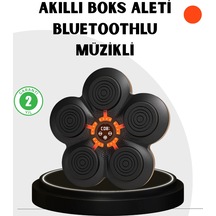 Mey İthalat Evde Fitness İçin Akıllı Boks Makinesi Işıklı Vuruş Noktalı Bluetoothlu Acı Kahverengi
