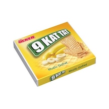 Ülker 9 Kat Tat Gofret Muz Aromalı 39 G - Klasik Lezzet 3'li Ekonomik Paket - 3 Adet Tarı