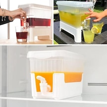 Güncelçarşı Musluklu Ve Ayaklı Buzdolabı Sebili, Su Sebili, Limonata, Portakal Suyu, Piknik, Balkon, Seyyar Masa Sebili, 4 Litre