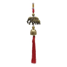 Çin Feng Shui Şans Ve Bereket Filleri Metal Çan 30 Cm Standart