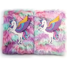 Unicorn Tasarımlı Peluş Hatıra Defteri
