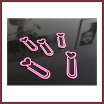 Storeşahin 3d Baskı Kalp Figürlü Ataç - 10lu Set - Pembe Shn0720