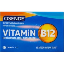 Osende Vitamin B12 60 Ağızda Dağılan Tablet Osende Vitamin B12 60 Ağızda Dağılan Tablet