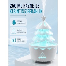Şans Ağacı Led Işıklı Ultrasonik Buhar Makinesi Esansiyel Yağ Aroma Yayıcı Siyah