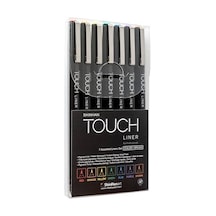 Touch Liner Brush Renkli 7Li Fırça Uçlu Kalem Set Sh4305007