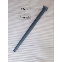 Metal Çap 5.1 CM Konik Masa Ayağı Antrasit﻿ 72 CM 4 Adet