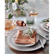 Crate & Barrel Greyson 5 Parçalı Sofra Takımı El Yapımı Paslanmaz Çelik Çatal Bıçak Takımı Takımlar Çok Renkli