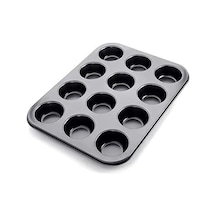 Orret Home 12 Li Muffin Ve Cupcake Fırın Tepsisi Yapışmaz Metal Kek Kalıbı, 12 Gözlü Muffin Kabı, Cup Cake Pişirme Tepsisi, Fırın Uyumlu Kek Kalıbı Sku: Smg8690010521200 Açık Gri