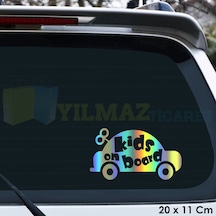 Arabada Bebek Var Baby On Board Hologram Oto Araba Sticker Etiket