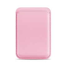 Bideri Magsafe Deri Cüzdan Toz Pembe