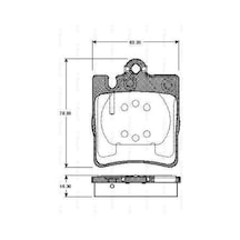 Disk Balata Mercedes Slk, Clk, C Serisi, E Serisi Arka - Bosch
