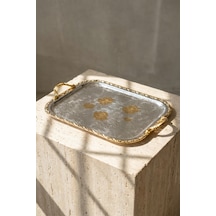 Desti Gold Desenli Tepsi - 40 Cm Görsel - 896849742 Görsel